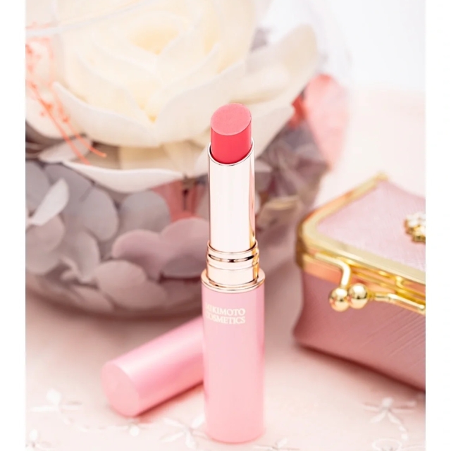日本MIKIMOTO精華護唇膏2.3g#淡粉