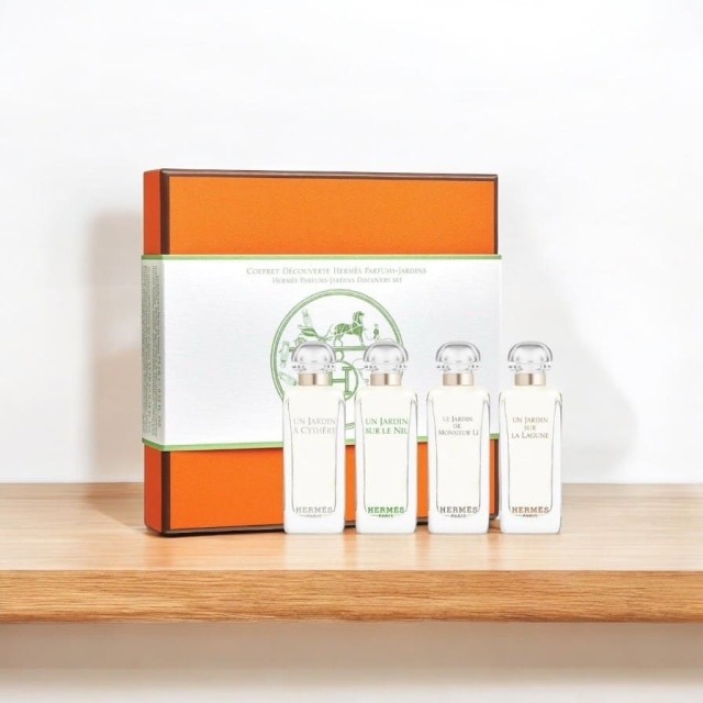 Hermes愛馬仕花園香水禮盒四入組(7.5ml*4)（潟湖+希瑟+李先生+尼羅河）