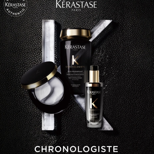 Kerastase巴黎卡詩黑鑽極萃逆時奢華組（髮浴250ml+玫瑰香氛露75ml+髮膜200ml）
