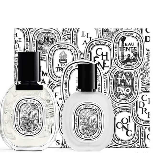 Diptyque蒂普提克玫瑰之水禮盒(淡香水50ml+髮香噴霧30ml)