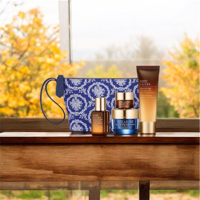 ESTEE LAUDER雅詩蘭黛週年慶套小樣5件組（A手拿包）