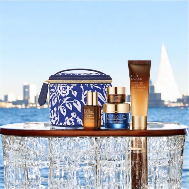ESTEE LAUDER雅詩蘭黛週年慶套小樣5件組（B掀蓋化妝包）