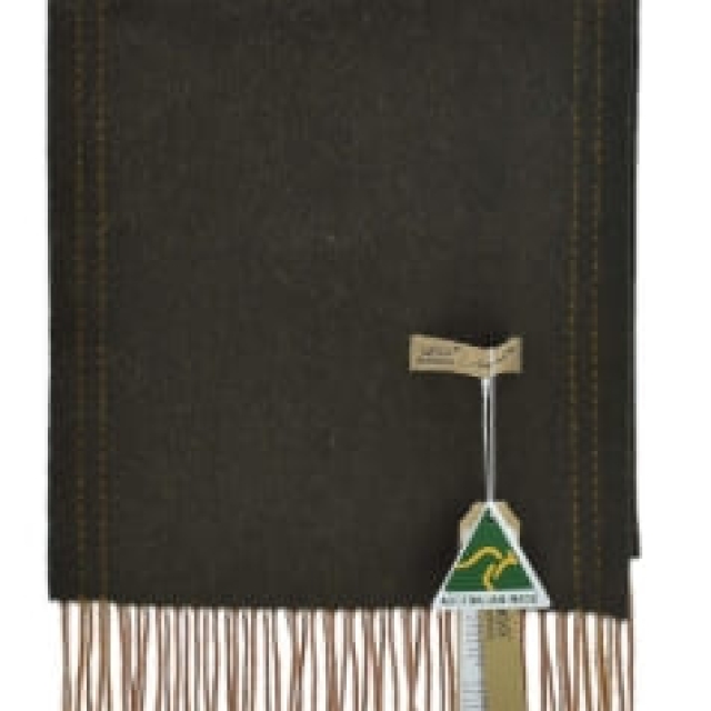 ️UGG AUSPECIAL素面羊絨圍巾#墨綠（ASR003）