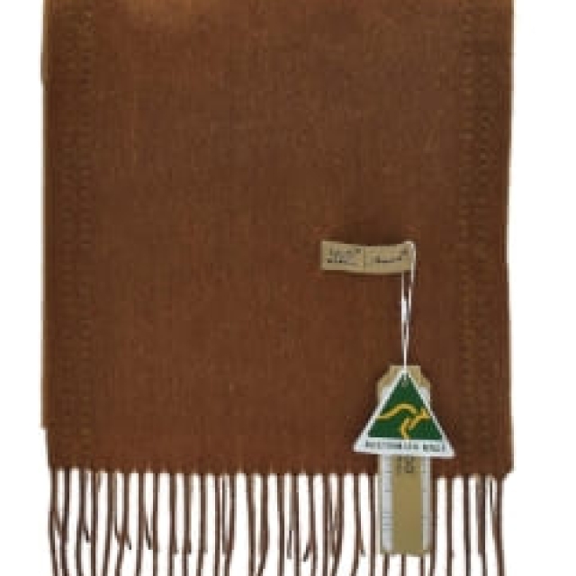 ️UGG AUSPECIAL素面羊絨圍巾#咖黃（ASR004）