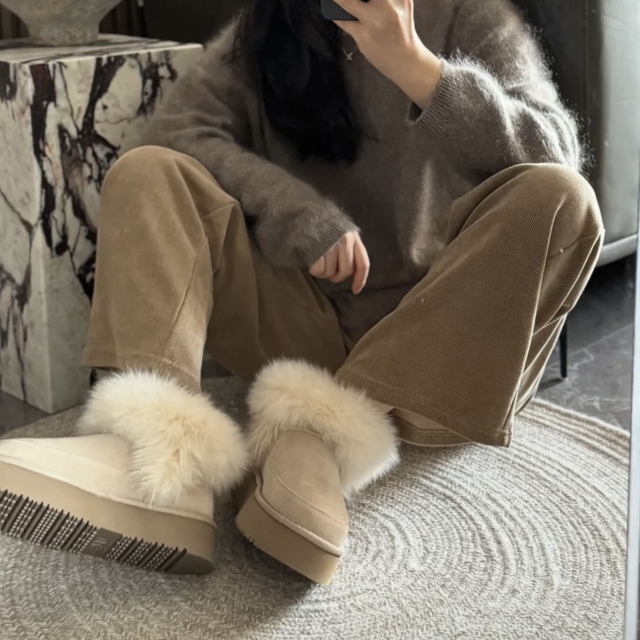 UGG AUSPECIA精靈鞋（豆沙色）（ES5879）