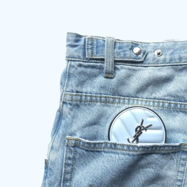 YSL聖羅蘭控油定妝氣墊14g（冰川藍）