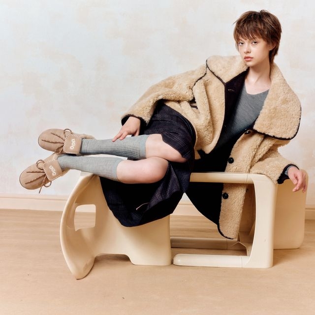 UGG OZLANA哈林頓穆勒鞋（OZ3019）APRICOT