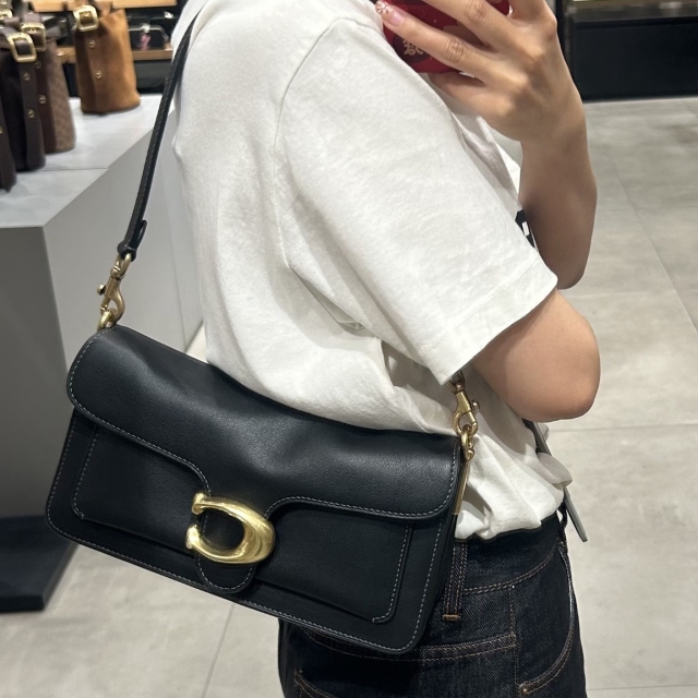 【精品】COACH TABBY 26 單肩手袋（大）黑色
