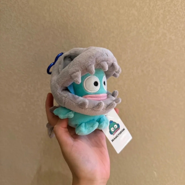 【潮流】正版授權 Sanrio x E-Strong 三麗鷗 恐龍造型可拆毛絨吊飾-醜魚漢頓