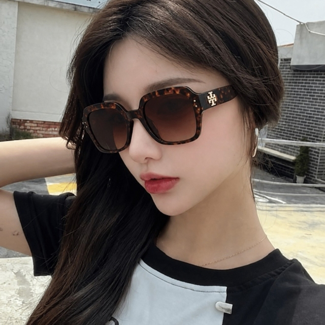 【精品】TORY BURCH Oversize 超大框太陽眼鏡-咖