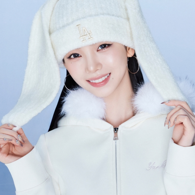 【韓國】MLB 兔耳毛帽 Bunny Beanie-奶油白(3ABNB0766-07CRS)