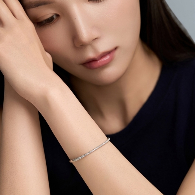 【韓國】LLOYD 經典半圈網球手環 Essential Half Tennis Bangle(LLBS26101B)